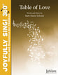 Table of Love Unison choral sheet music cover
